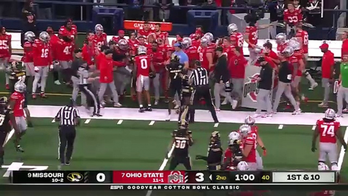 Cotton Bowl Clash: Missouri Tigers vs. Ohio State Buckeyes | Full Game Highlights  #CottonBowl #MizzouvsOhioState #CollegeFootball