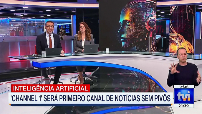 Reportagem telejornal TVI - 02 Janeiro 2023 -  Intelígência Artíficial - 'Channel 1' Será primeiro canal de noticias sem pivôs