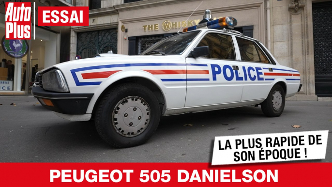 Essai PEUGEOT 505 DANIELSON : la voiture de police la plus rapide de son époque !