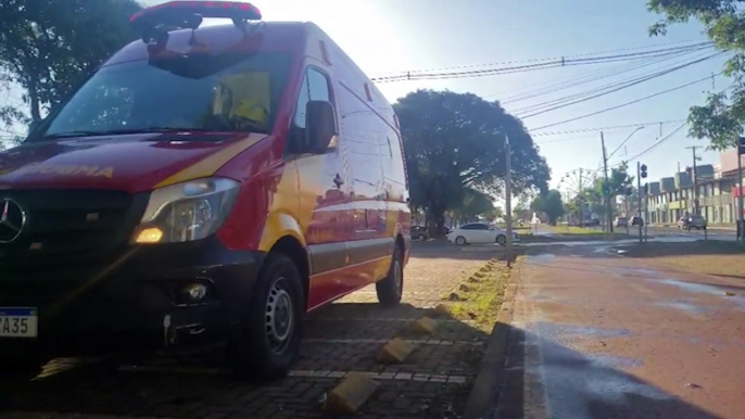 Siate atende homem que sofreu queda de bicicleta Avenida Brasil