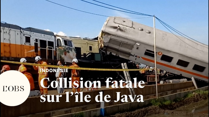 En Indonésie, deux trains entrent en collision sur l'île de Java