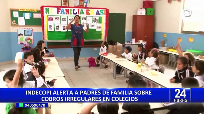 Indecopi inicia campaña "De vuelta al cole" para prevenir abusos en cobros de matrículas en colegios privados