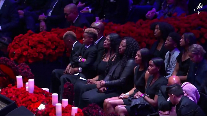 Shaquille O'Neal habla en el Memorial a Kobe Bryant y Gianna
