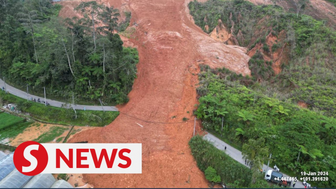 Temporary closure of Jalan Boh Habu C156 in Cameron Highlands due to landslide, says JKR