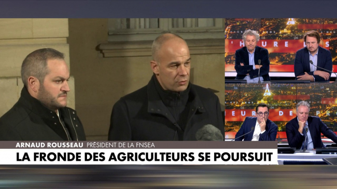 Arnaud Rousseau : «Beaucoup d’agriculteurs [...] ont l’impression de faire une alimentation de qualité, de servir la France et pourtant, ce qui leur est renvoyé, ce n’est pas cela»