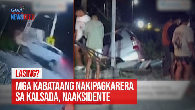 Lasing? Mga kabataang nakipagkarera sa kalsada, naaksidente | GMA Integrated Newsfeed