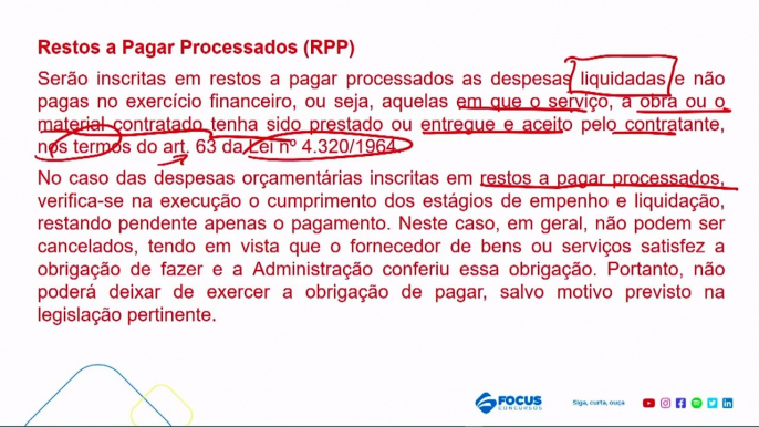 Aula 30 Restos a Pagar Parte II - Administração Orçamentária e Financeira