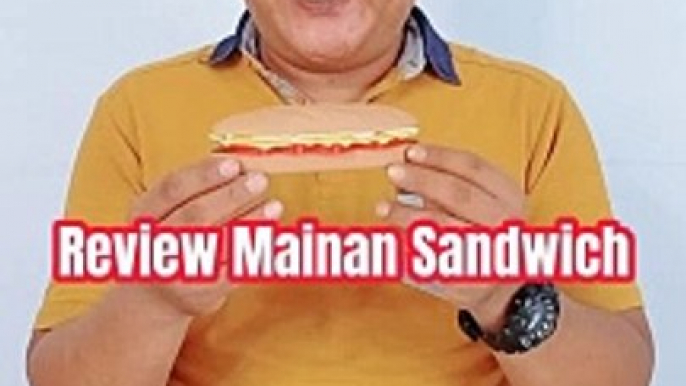 Mainan sandwich anak - mainan anak burger - mainan roti sandwich