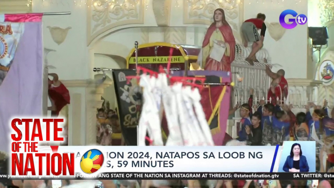 Traslacion 2024, natapos sa loob ng 14 hours, 59 minutes | SONA