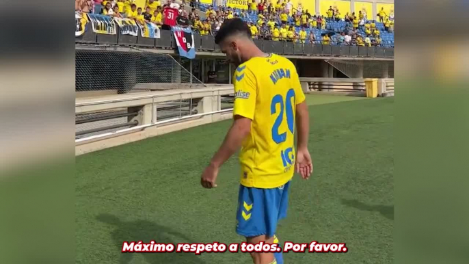 Las palabras de Kirian Rodríguez a la afición de Las Palmas