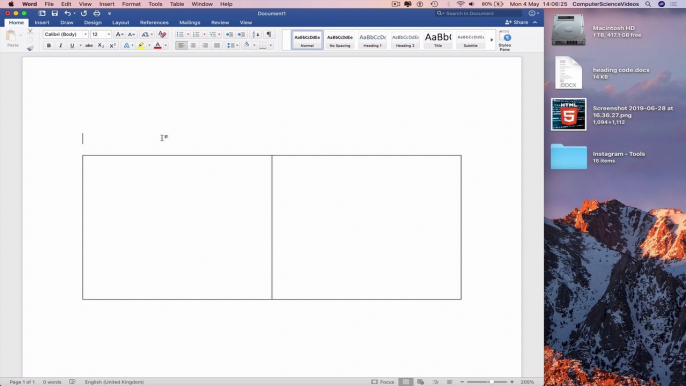 How to INSERT Images Into a Microsoft Word Document Table - Basic Tutorial | New