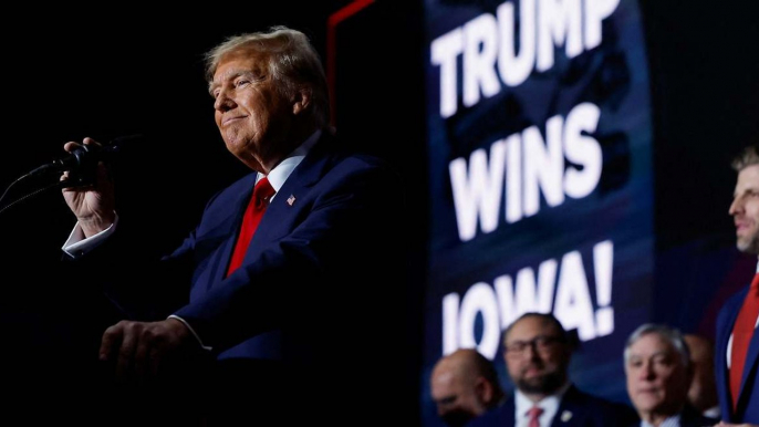 Trump gana los caucus republicanos de Iowa, la primera cita de las elecciones primarias