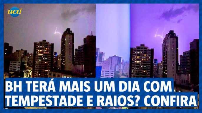 BH terá mais um dia com tempestade e raios? Confira