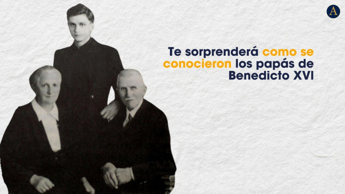 Te sorprenderá como se conocieron los papás de Benedicto XVl