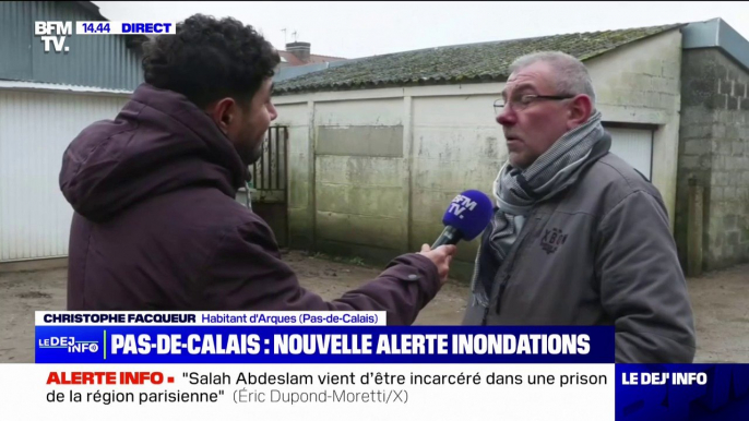 Risque d'inondations dans le Pas-de-Calais: "On a déjà subi deux crues" déplore un habitant d'Arques