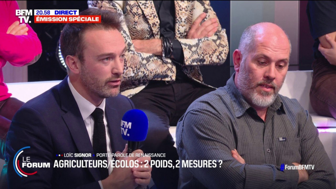 Pour Loïc Signor (Renaissance), Jordan Bardella, Marion Maréchal et Éric Zemmour "se sont précipités" sur la détresse des agriculteurs pour "essayer de les convaincre" de voter pour eux