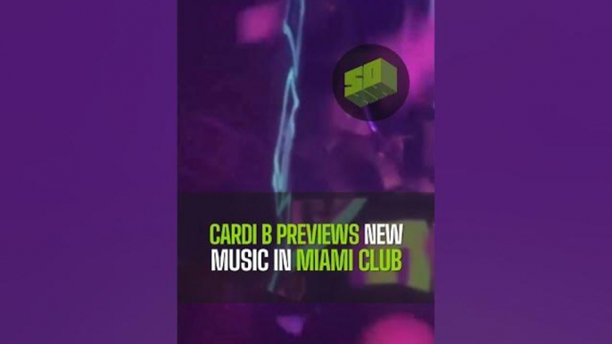 Cardi B Previews New Music In Miami Club