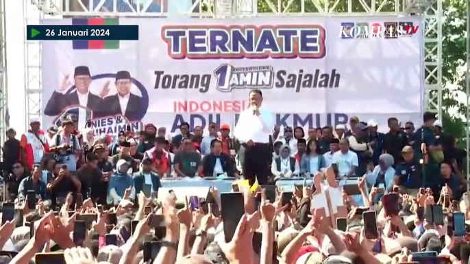 [FULL] Orasi Politik Anies saat Kampanye Akbar di Ternate, Maluku Utara