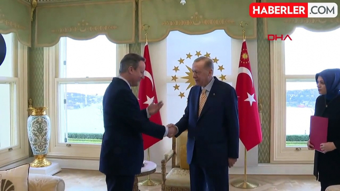 Cumhurbaşkanı Erdoğan, Birleşik Krallık Dışişleri Bakanı Cameron'u Kabul Etti