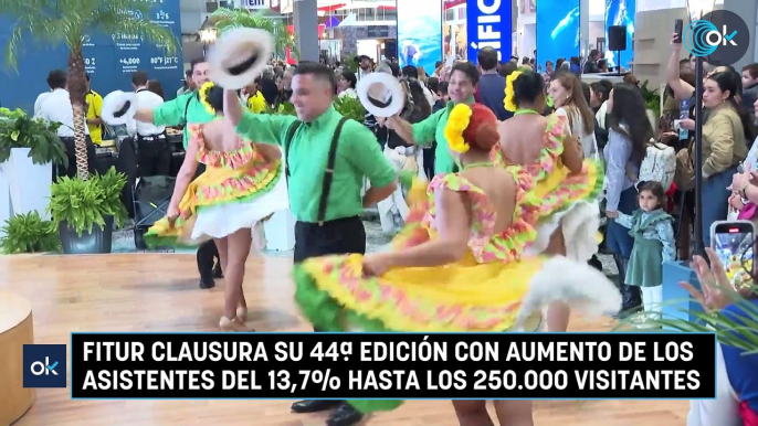 Fitur clausura su 44ª edición con aumento de los asistentes del 13,7% hasta los 250.000 visitantes