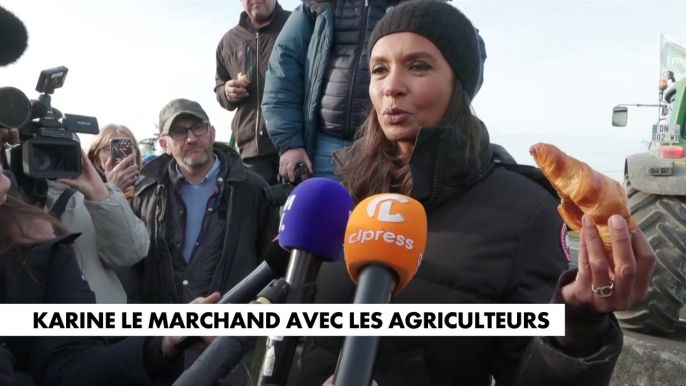 Karine Le Marchand : «On donne des croissants aux agriculteurs qui se battent pour qu’on continue à avoir une souveraineté à manger des aliments de qualité»