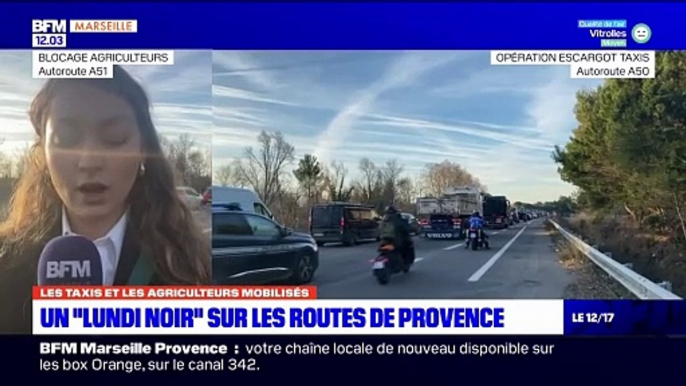 29 JANVIER 2024 Manifestation des taxis, mobilisation des agriculteurs... Lundi noir sur les routes de Provence