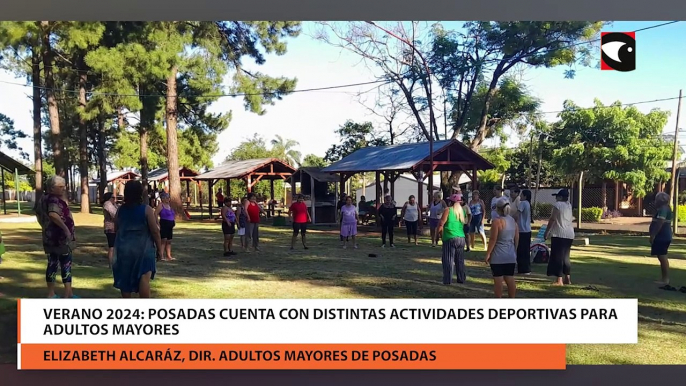 Adultos mayores disfrutan del verano en Posadas con distintas actividades deportivas