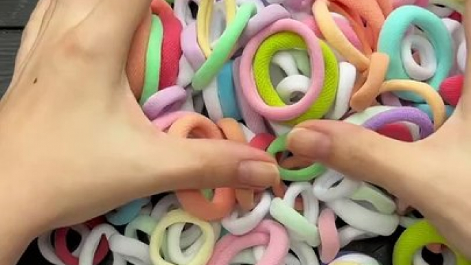 VEED_Easy Craft with Hair Rubber Bands Tutorial #tutorial #craft #DIY #vikistudiodiy