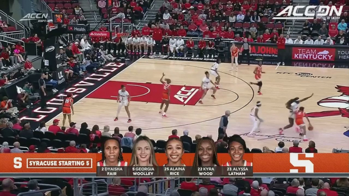 Syracuse vs. Louisville Game Highlights 2023-24 ACC Women’s Basketball