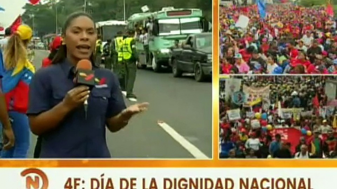 Caravanas nacionales y la Furia Bolivariana se encuentran en la Autopista Gran Mariscal de Ayacucho