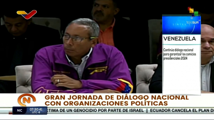 Síntesis 17-02: Diálogo Nacional en Venezuela, garantiza comicios presidenciales