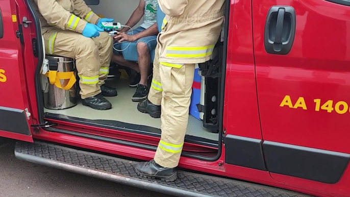 Motociclista é socorrido pelo Siate é após acidente de trânsito no Interlagos