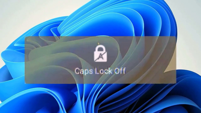 How To Disable And turn off Caps Lock Notifications in Windows 11