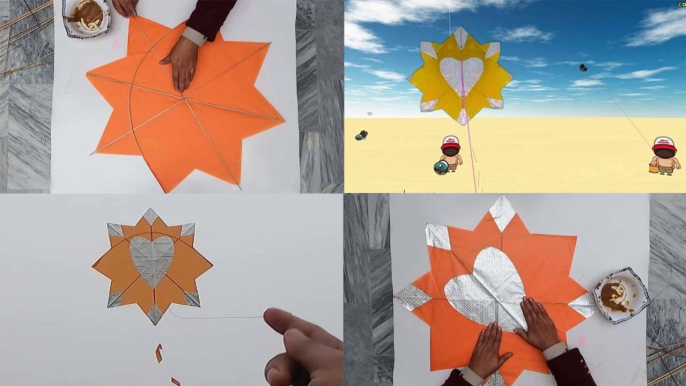 Star Kite Making From Pipacombate Game & Flying Test