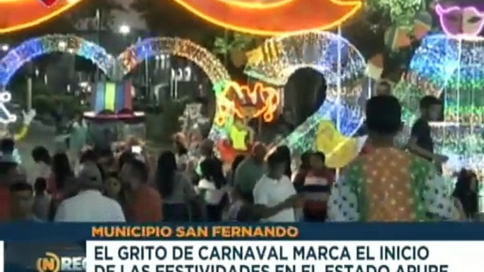 Gobierno Nacional da inicio a las festividades carnestolendas con agrupaciones culturales del edo. Apure