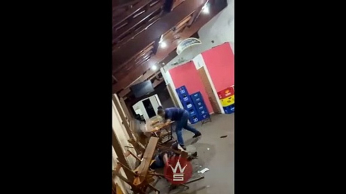 Wildin Chair Fight Breaks Out Inside The Bar In Brazil