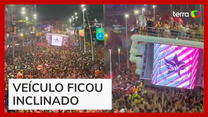 Trio elétrico de Ivete Sangalo quase tomba no carnaval de Salvador