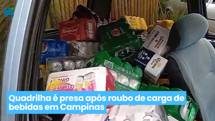 Quadrilha é presa após roubo de carga de bebidas em Campinas