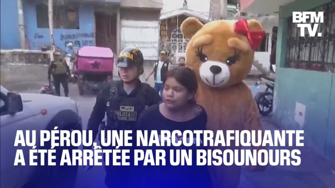 Attirée par des fleurs et des chocolats, une narcotrafiquante péruvienne se fait arrêter par un Bisounours