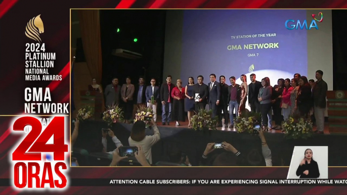 GMA Network, itinanghal na "TV Station of the Year" ng Trinity University of Asia; 24 Oras ang "Best TV News Program" | 24 Oras