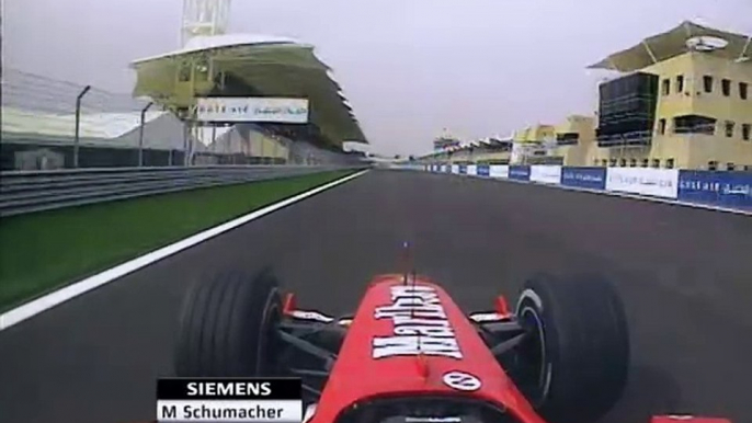 F1 2004 Bahrain Qualifying Schumacher Pole Lap Onboard