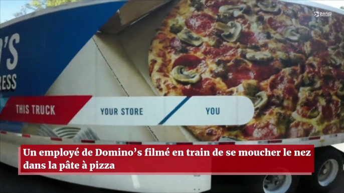 Un employé de Domino’s filmé en train de se moucher le nez dans de la pâte à pizza