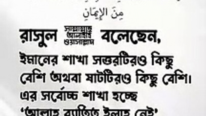 হাদিস থেকে শিক্ষা । ইমানের শাখা।  #islamicshorts #হাদিস #হাদিসথেকেশিক্ষা #shortvideo #islamicstatus