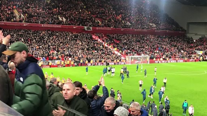 Luton Town fans at Liverpool