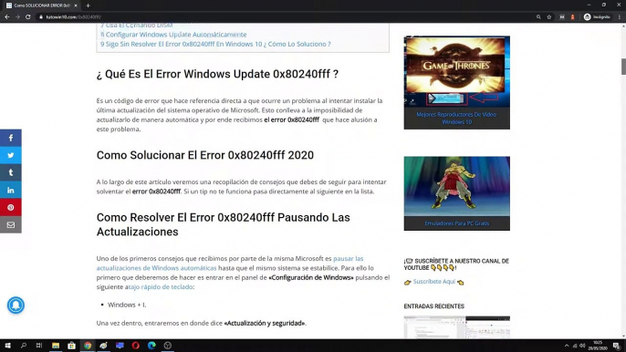 SOLUCIÓN ERROR Windows Update 0x80240fff en WINDOWS 10/8/7 - [FUNCIONA en 2024]