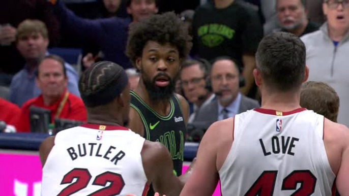Heat star Butler ejected after mass brawl with Pelicans