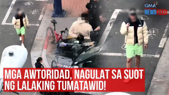 Mga awtoridad, nagulat sa suot ng lalaking tumatawid! | GMA Integrated Newsfeed