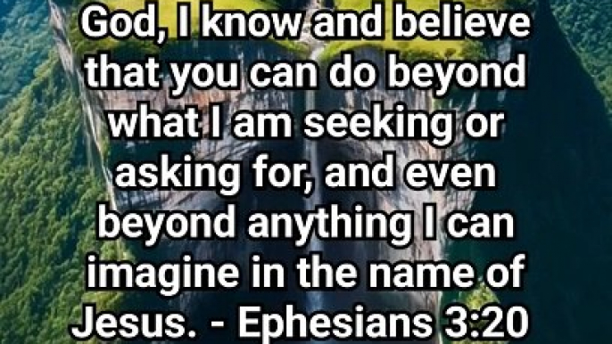 God, I know and believe that you can do beyond what I am seeking #jesusmessage