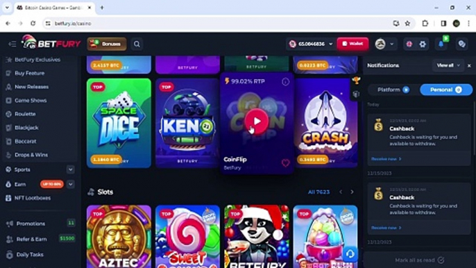 BetFury – Crypto Casino _ Bitcoin Gambling _ Sports Betting - Google Chrome 2023-12-19 22-02-31