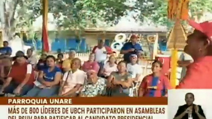 Líderes de UBCH en el edo. Bolívar apoyan a Nicolás Maduro en venideros comicios presidenciales